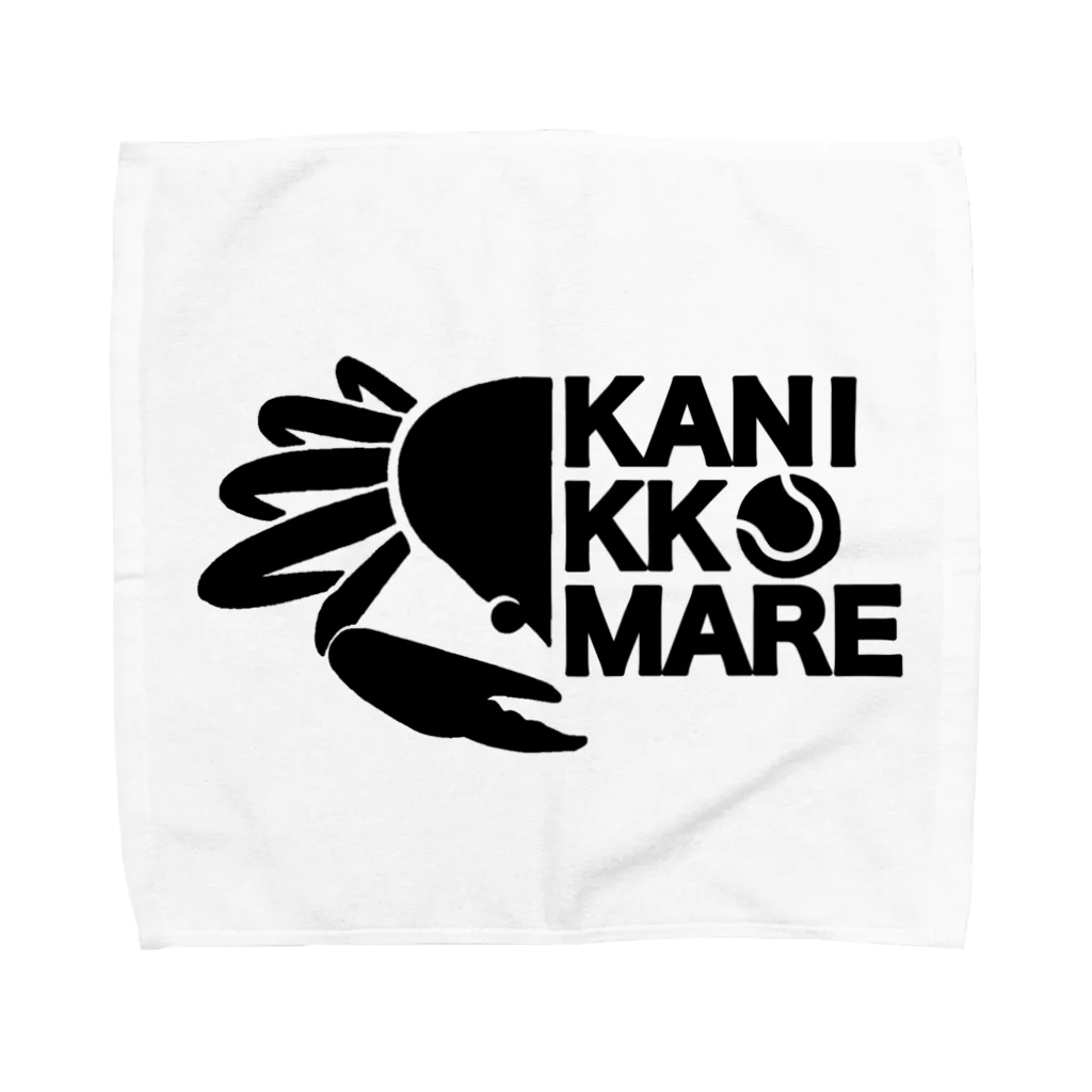 KANIKKOMAREの黒 タオルハンカチ