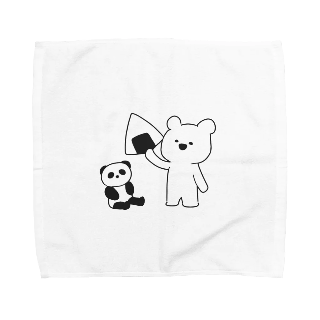 エクレアンショップのしろくろ仲間 Towel Handkerchief