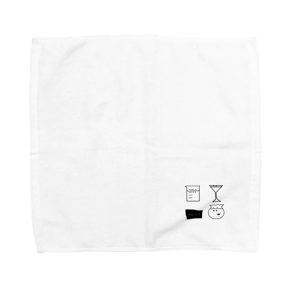水筒のリキッドネコ2 Towel Handkerchief