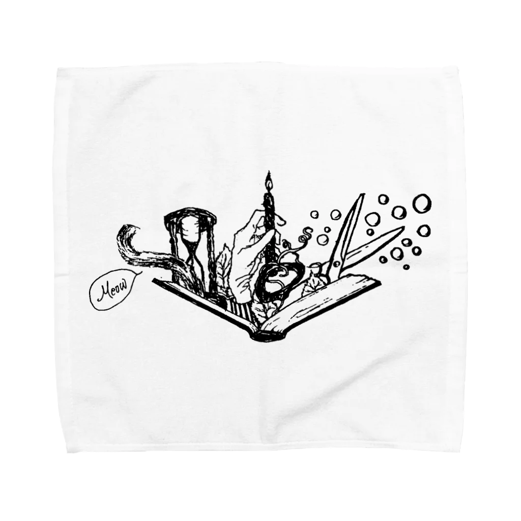 LUNARHOLIC STOREの-Noir+Angelique- メモリアルイラスト柄シリーズ Towel Handkerchief