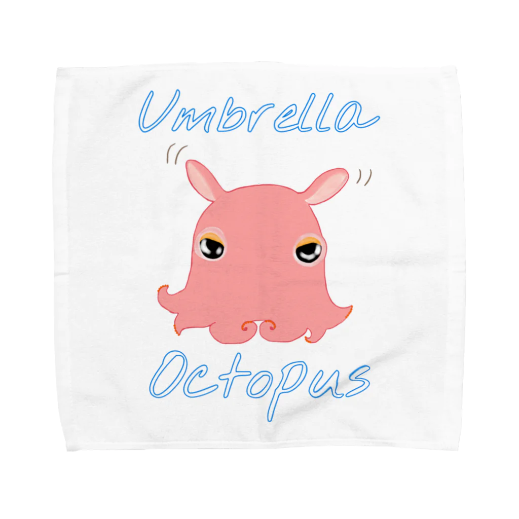 LalaHangeulのumbrella octopus(めんだこ) 英語バージョン② タオルハンカチ