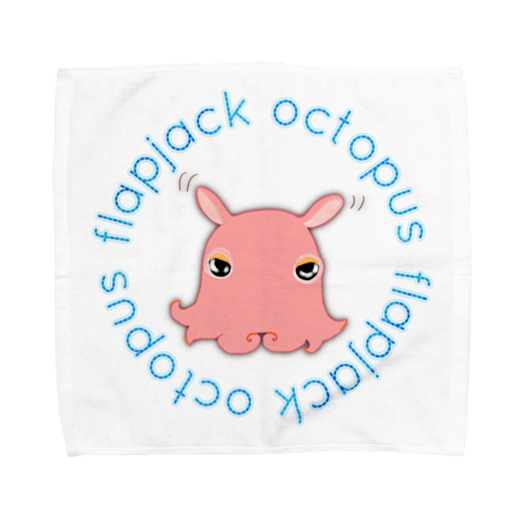 LalaHangeulのFlapjack Octopus(メンダコ) 英語バージョン タオルハンカチ