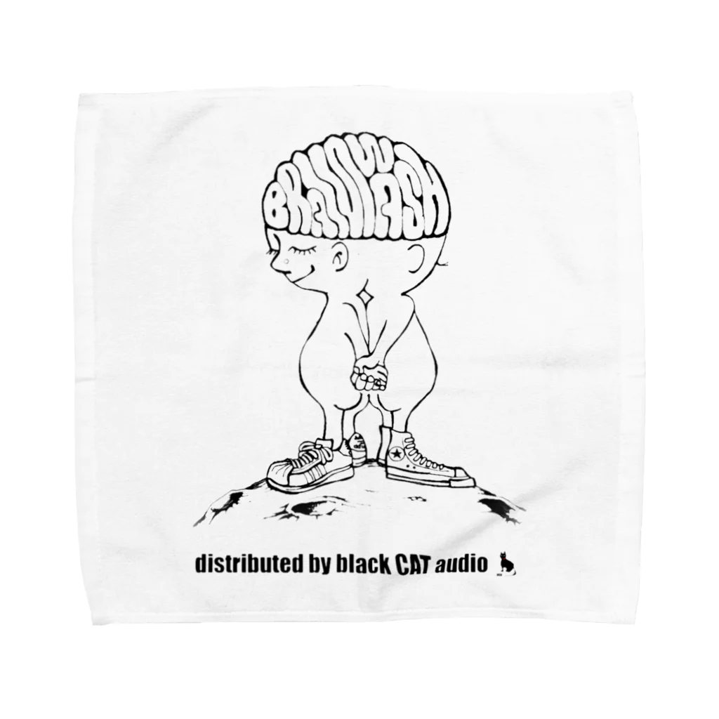 blackCAT-audioのbrainwash（シンプルデザイン） Towel Handkerchief