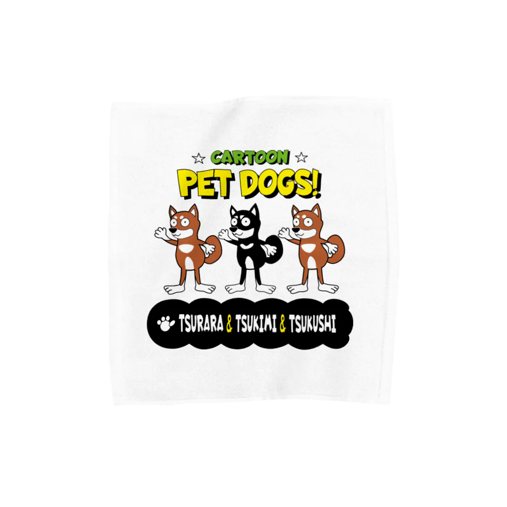 CARTOON PETDOGSの【TSURARA/TSUKIMI/TSUKUSHI様専用】ハンドタオル Towel Handkerchief