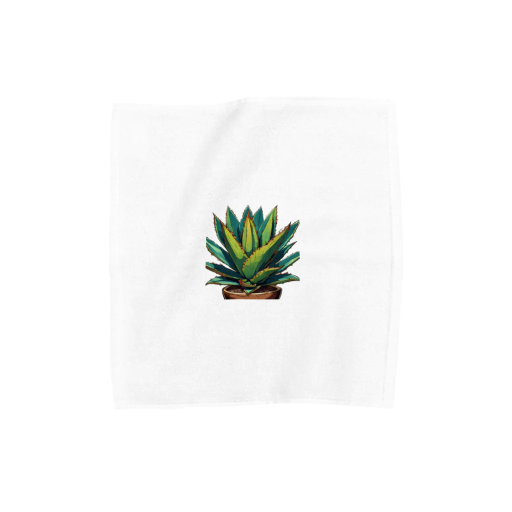 green artist のプランツパラダイスグリーンアガベ Towel Handkerchief