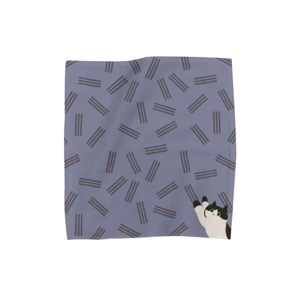 もちりのイタズラねこちゃん（グレー） Towel Handkerchief