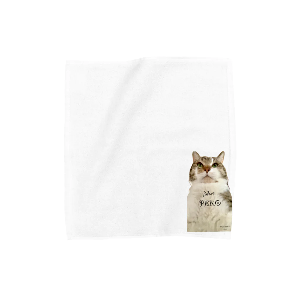 bonpekoの自撮りペコちゃん Towel Handkerchief
