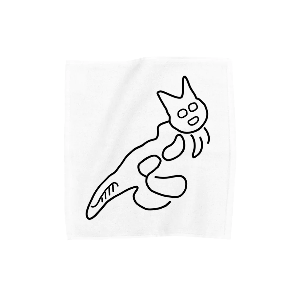 OTHERS / アザーズのMsize　ナスカの地上絵の猫　ゆるゆるナスカネコ　 Towel Handkerchief