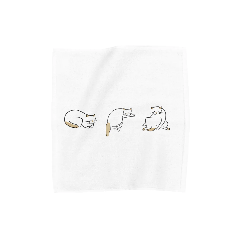 わたなべ夫婦のシェリ３ポーズ（横） Towel Handkerchief