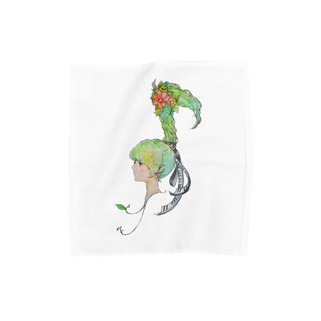 うめぼし商店のNote girl 【音楽　music 】 Towel Handkerchief