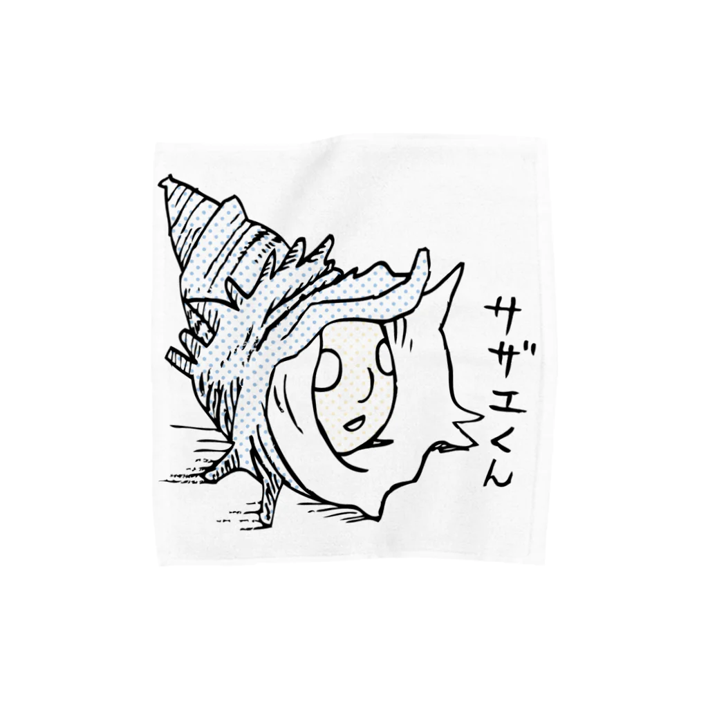 バリバリクエスチョンのサザエくん Towel Handkerchief