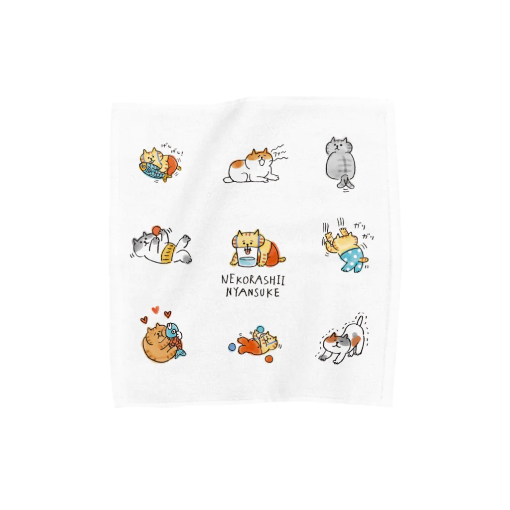 ごろごろにゃんすけのねこらしいにゃんすけ Towel Handkerchief