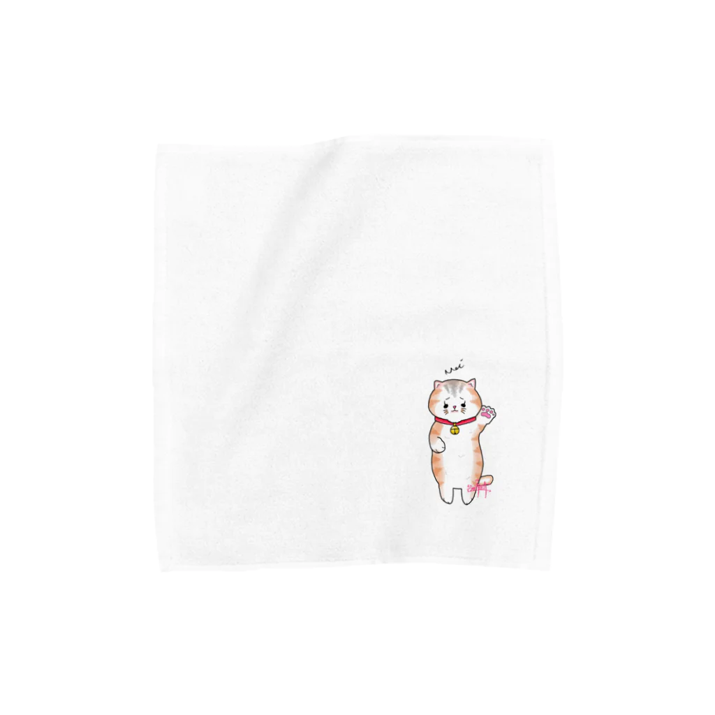 Glamorous design studioの「Mei」ちゃんタオルハンカチ Towel Handkerchief