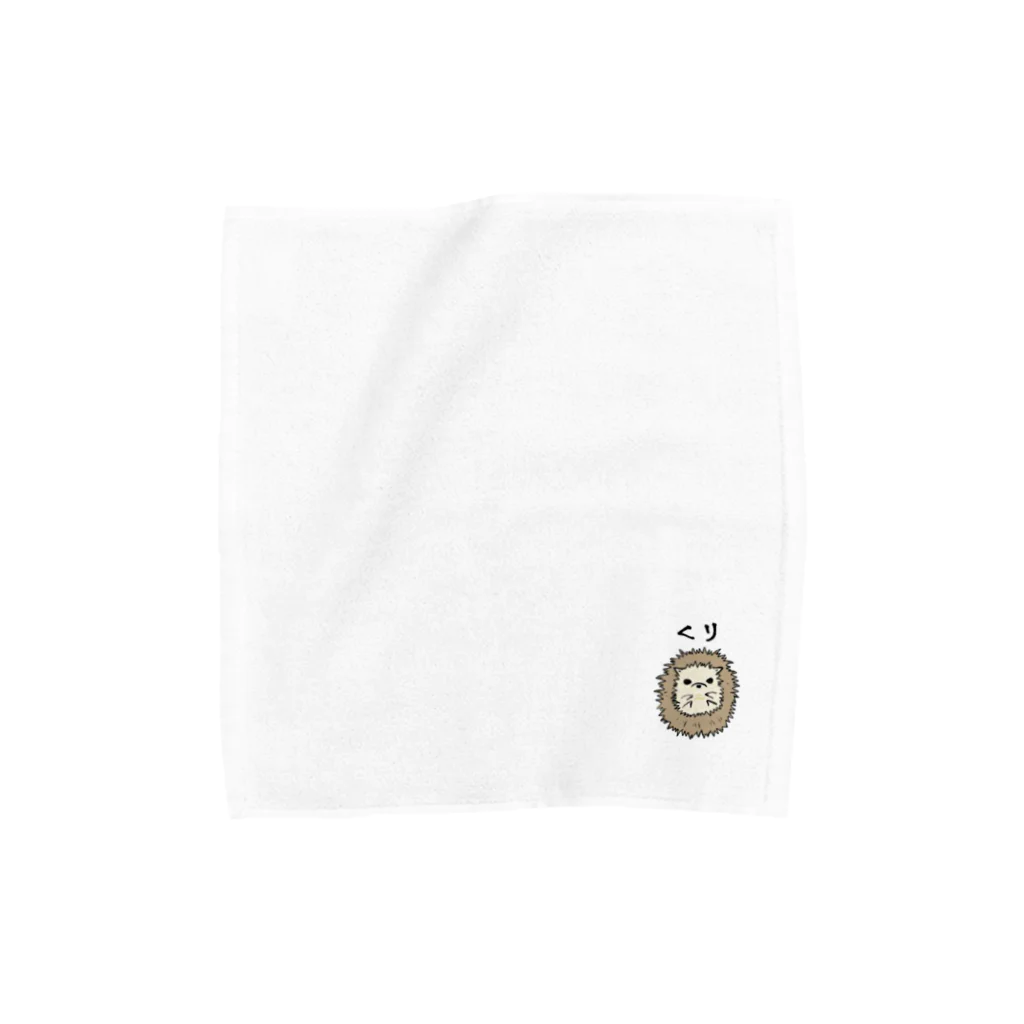 ミチル猫のお店の栗になりたいハリネズミ Towel Handkerchief