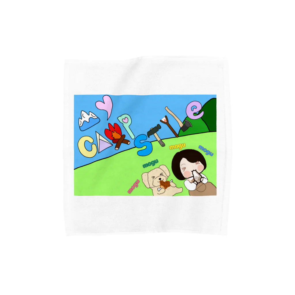 Fortune Campers そっくの雑貨屋さんのマイキャンモグモグ Towel Handkerchief