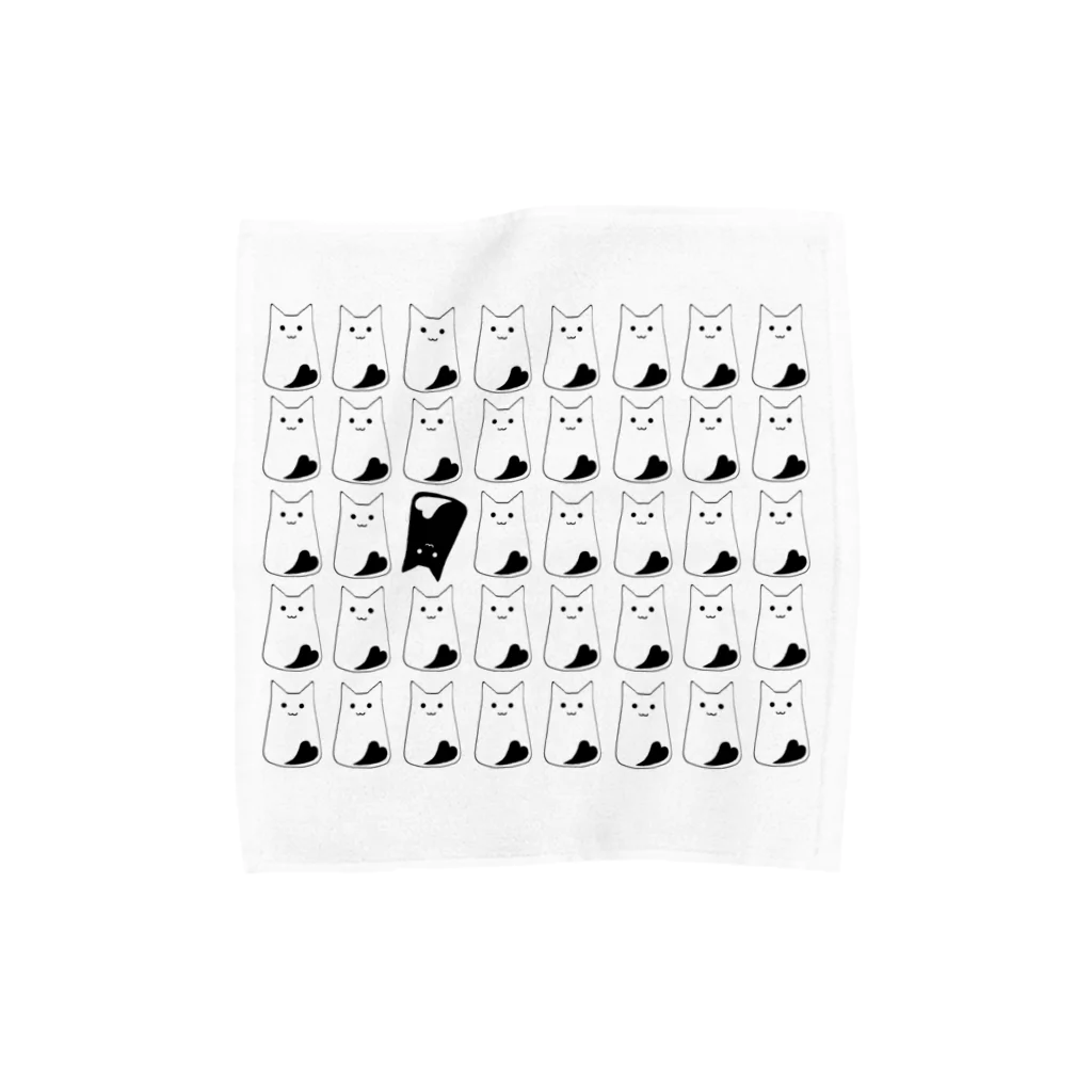 しろくろWorks オンラインショップSUZURI館のしろくろタオルハンカチ Towel Handkerchief