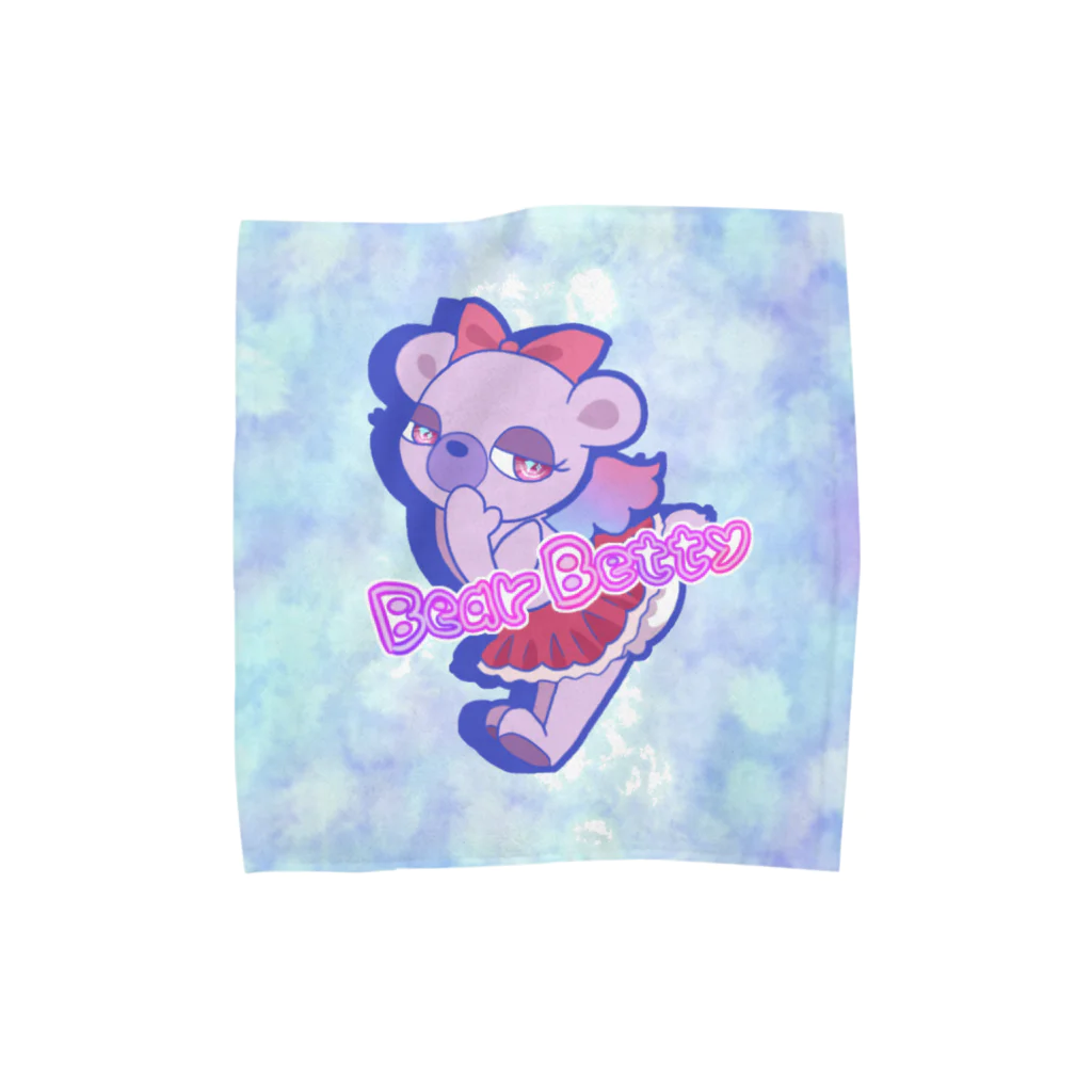 sasami shop.のBear Bettyタオルハンカチ Towel Handkerchief