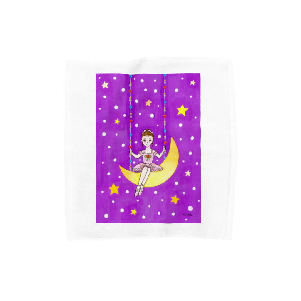 KIRARIの夢色雑貨屋さんの「月のバレリーナ」 Towel Handkerchief