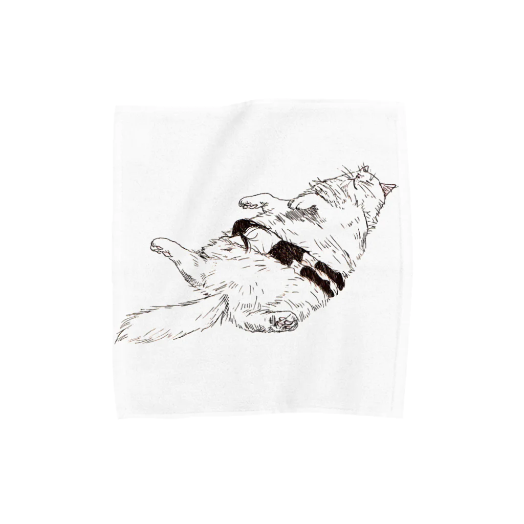 どせいのわっかのもふねこ Towel Handkerchief