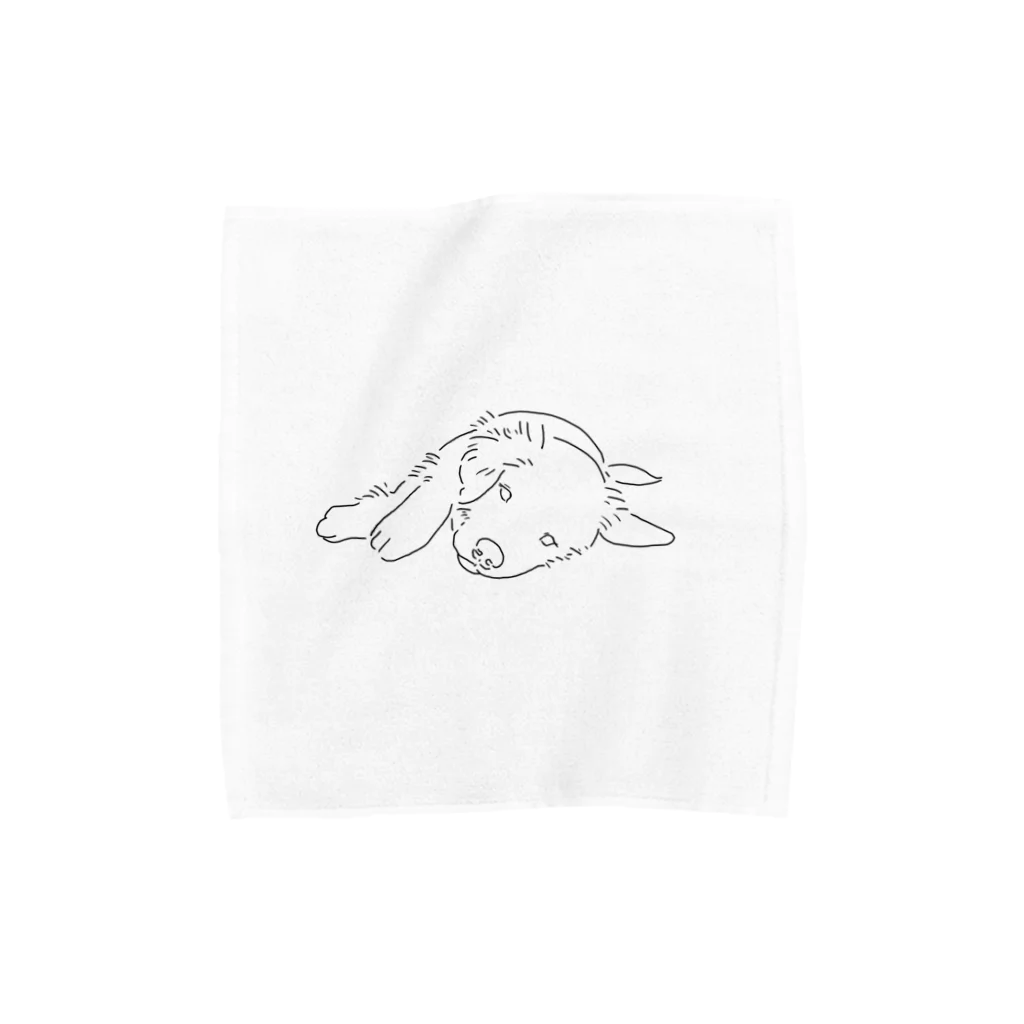 accessory.hana_aのだらけるレオくん（マットタイプ） Towel Handkerchief