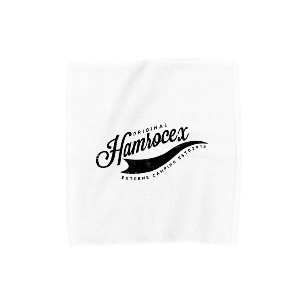HAMROC de STORAGEのHAMROC extreme ロゴ (黒) タオルハンカチ
