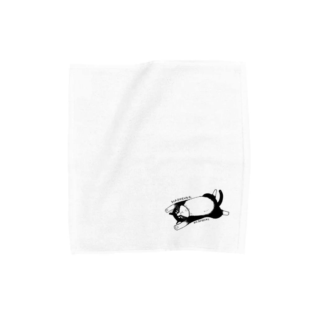 YYMMDDのまろ助寝そべり Towel Handkerchief