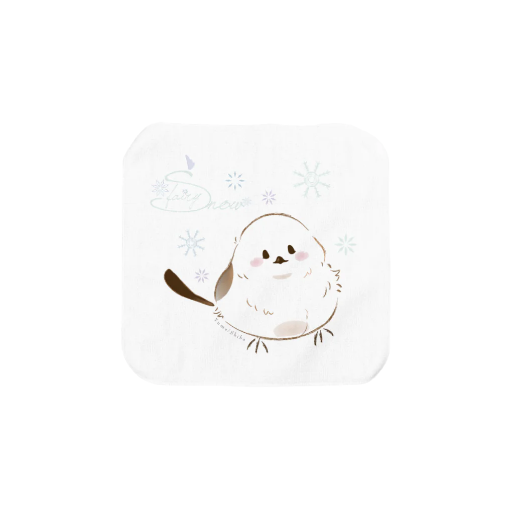 夢見る柴犬のSnow fairy Towel Handkerchief