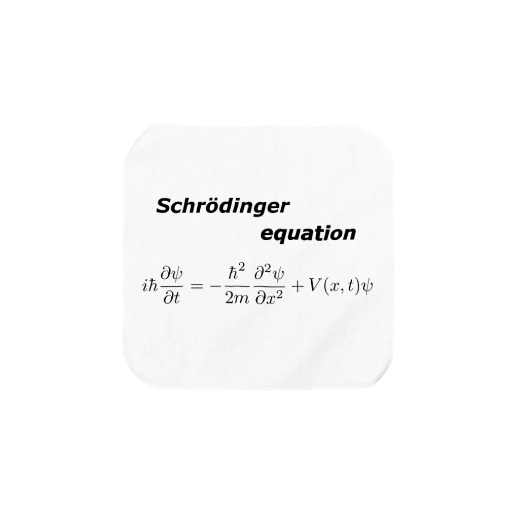物理屋ふぃじろうのシュレーディンガー方程式 タオルハンカチ