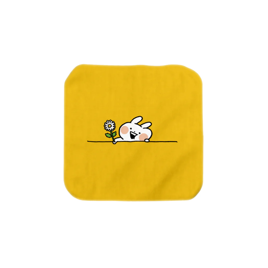 Mintoキャラクターストアのうさぎゅーん！お花あげる Towel Handkerchief