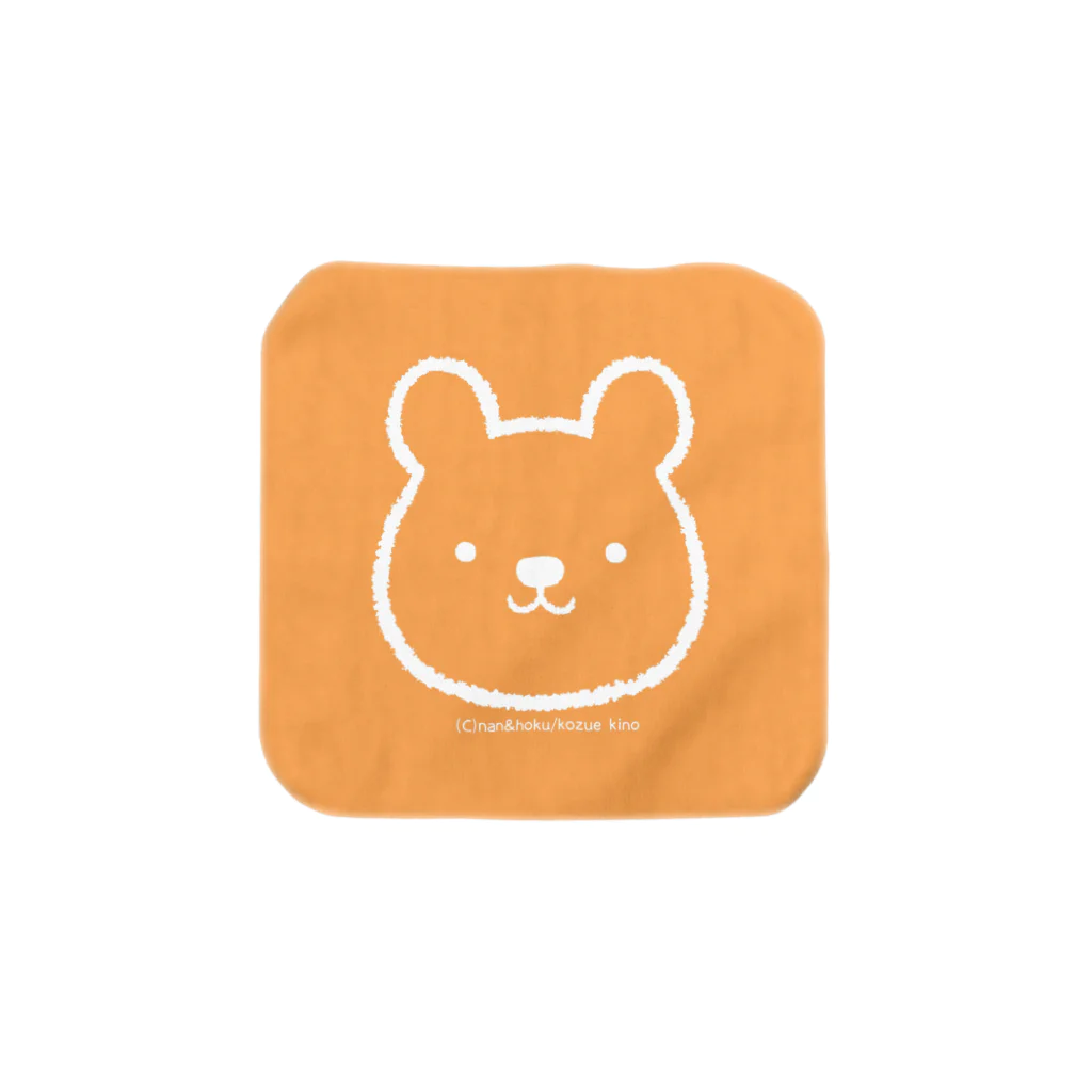 樹野こずえの「ホクさんのシンプルタオルハンカチ」 Towel Handkerchief