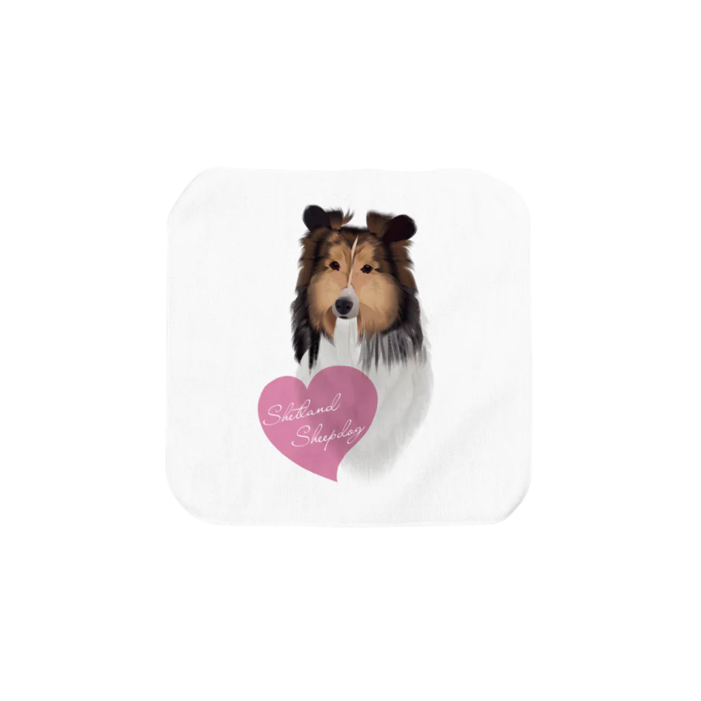 Drecome_DesignのShetland Sheepdog(シェルティ) タオルハンカチ