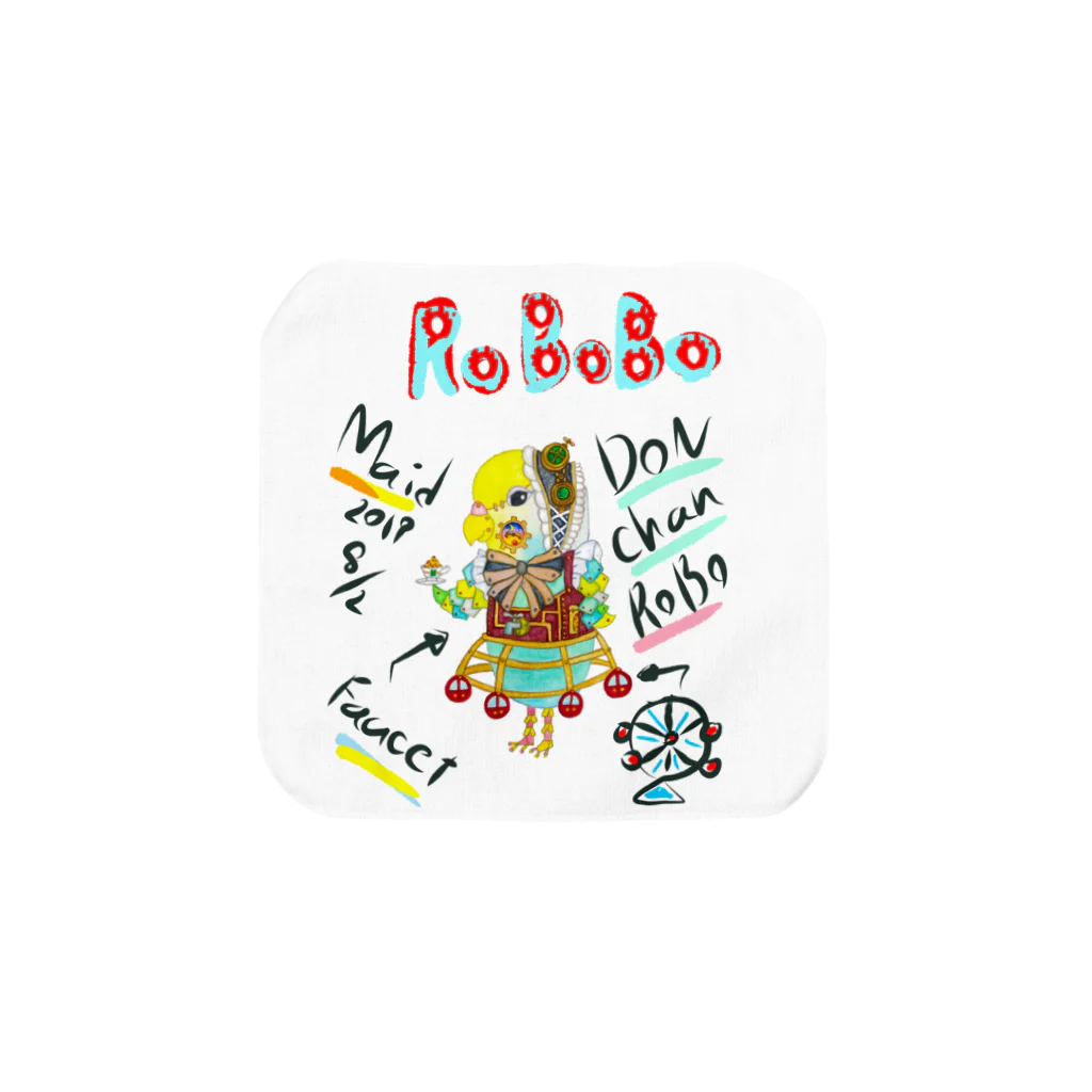 ねこぜや のROBOBO🤖「どんちゃんロボ」 Towel Handkerchief