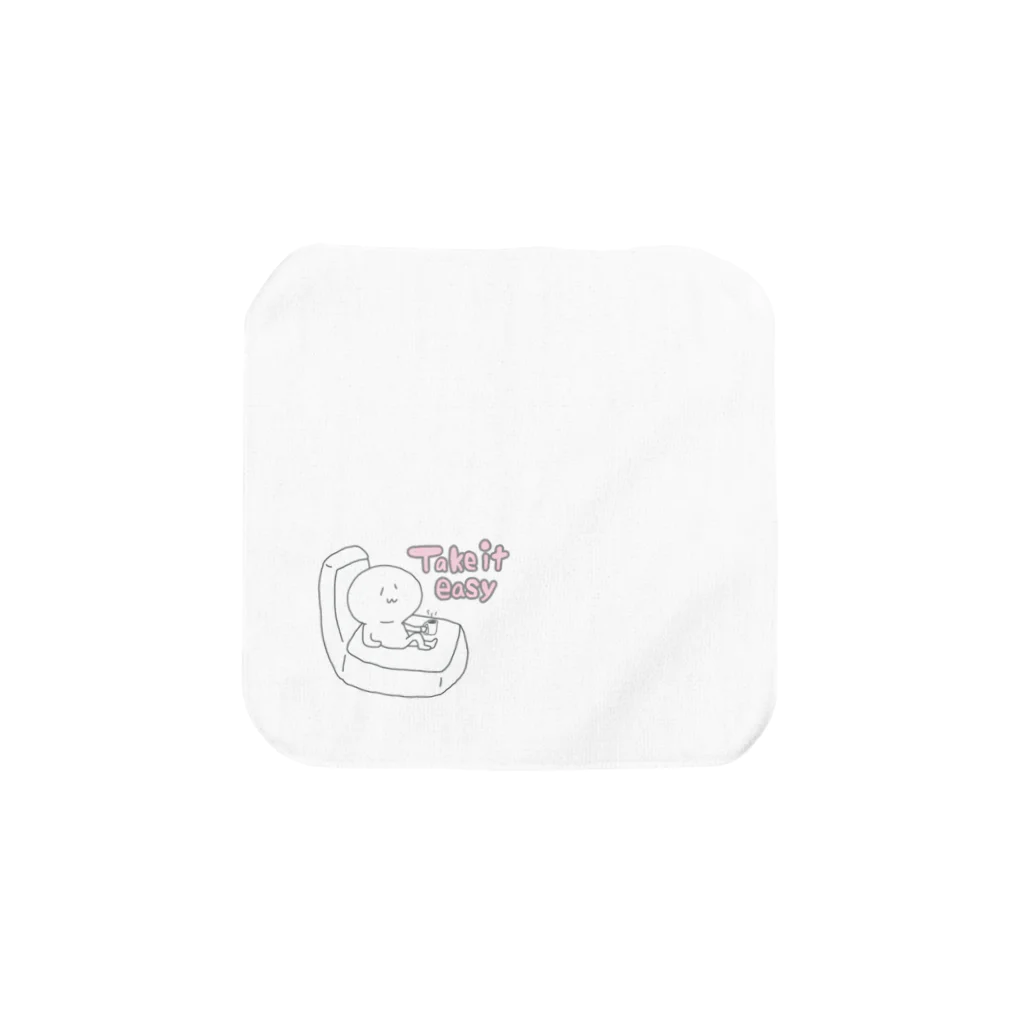 まだ生き物の部屋のTake it easy カラーVer. Towel Handkerchief