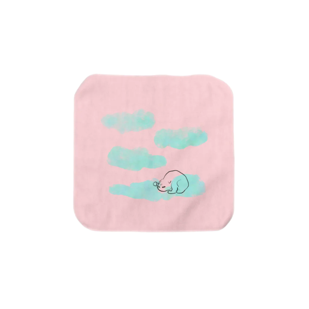 マルティ部屋のさみしいすねこすり Towel Handkerchief