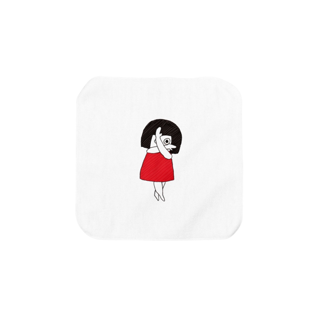 雑貨屋cobachiのわたしちゃん－ガード Towel Handkerchief