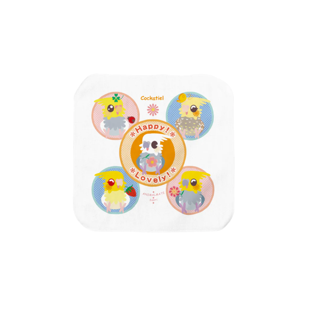 あにまるめいとのハッピー！ラブリー！オカメインコ Towel Handkerchief