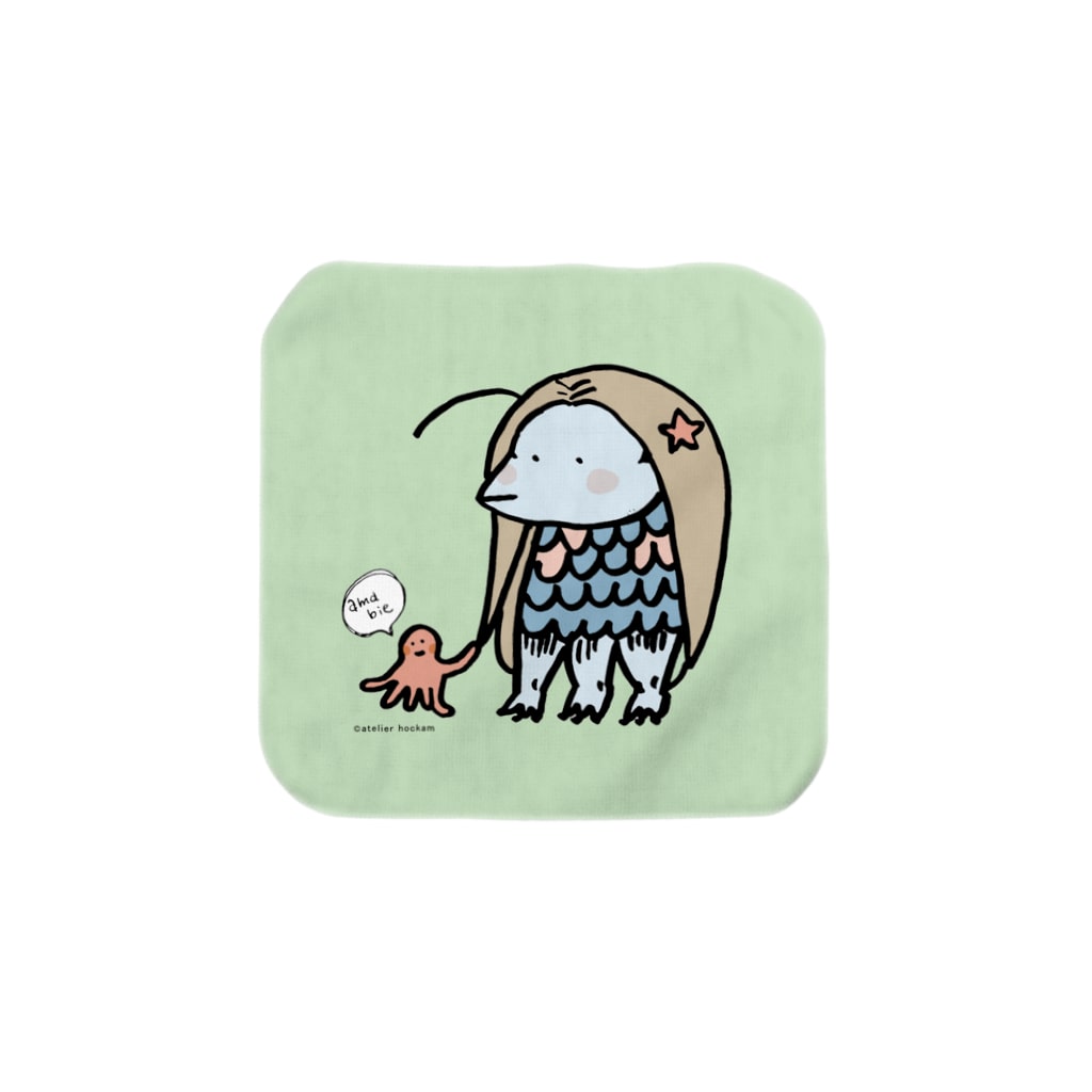 ほっかむねこ屋（アトリエほっかむ）のアマビエ Towel Handkerchief