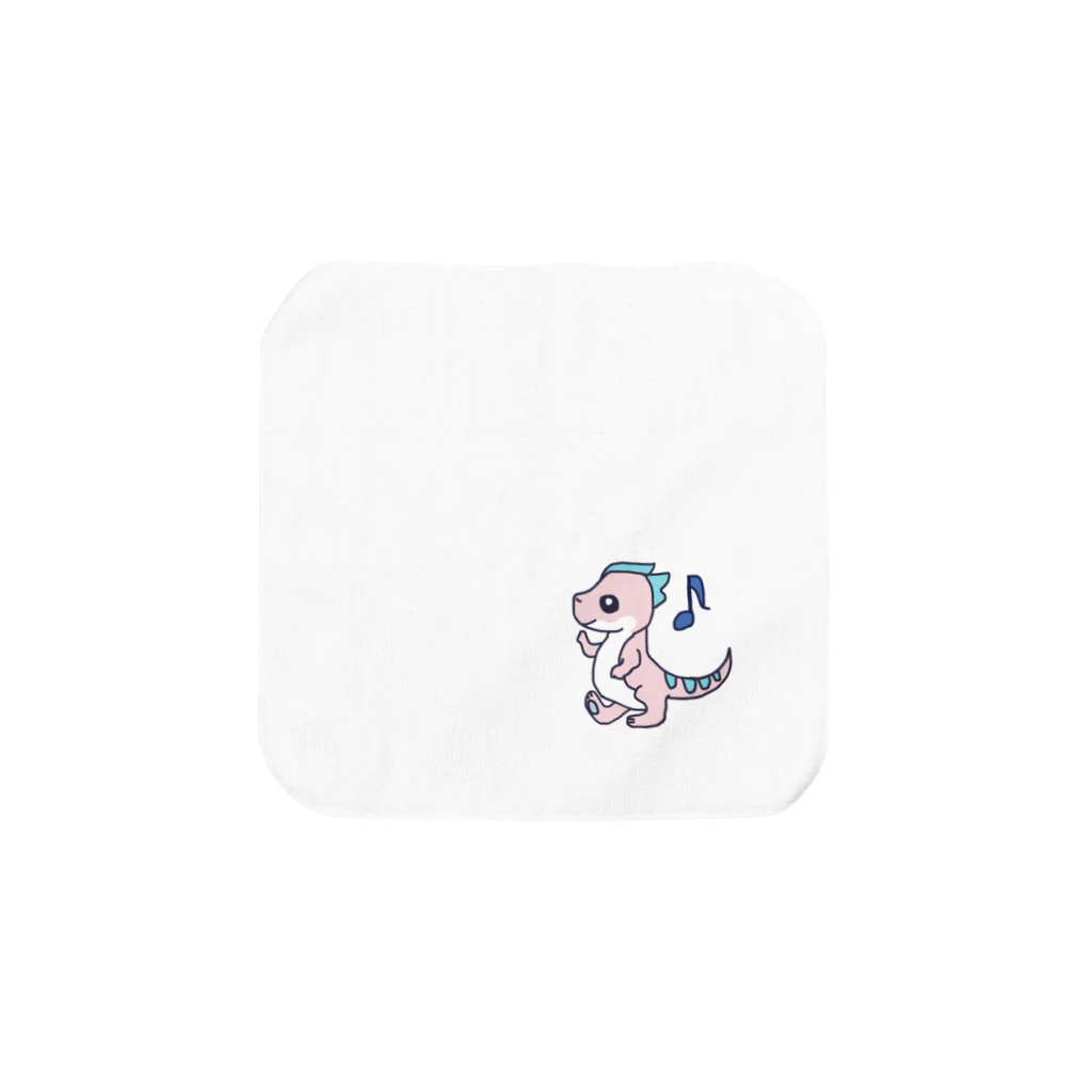 ドラゴンとダイナソーの【るんるん恐竜】 Towel Handkerchief