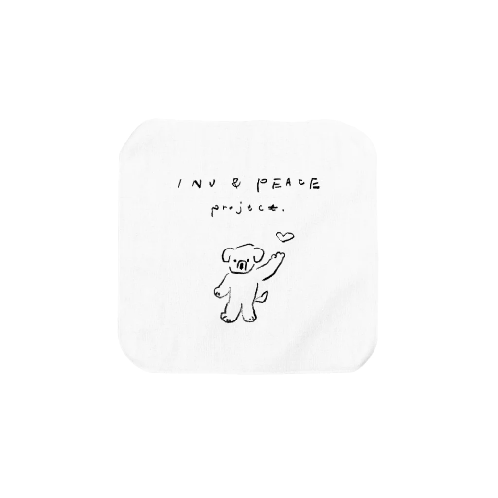 ののやさんのINU & PEACE タオルハンカチ