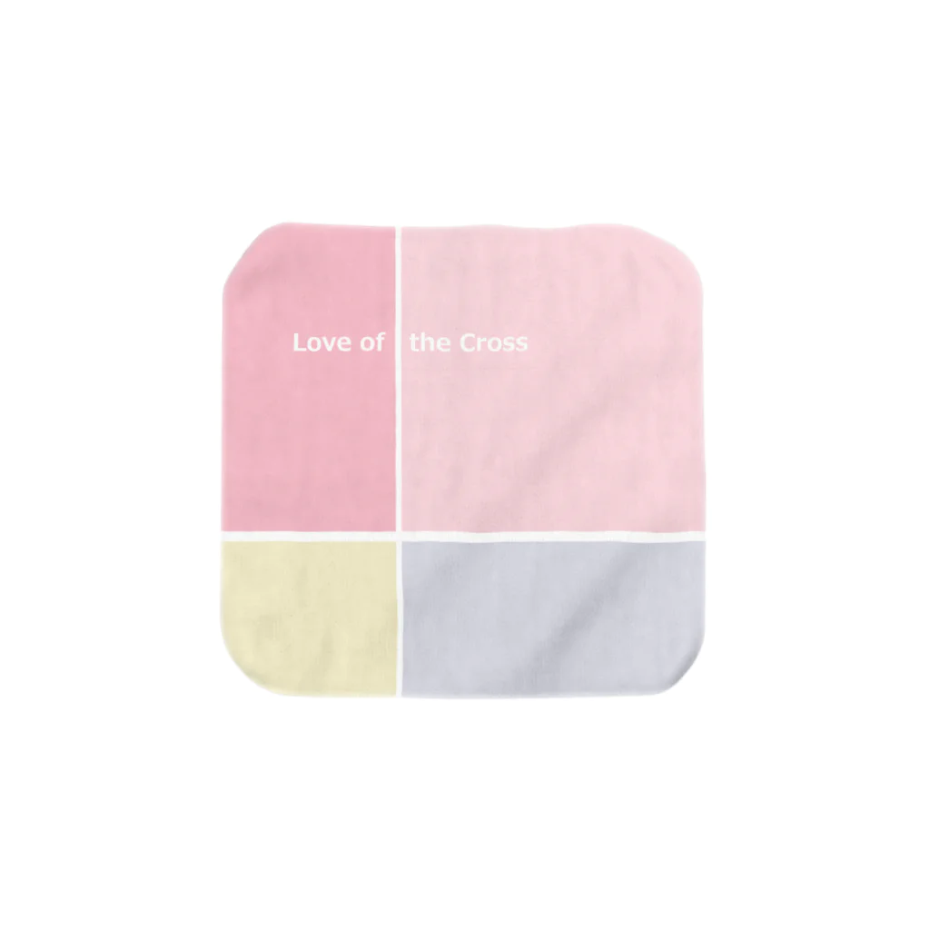 ミカライ✿クリスチャンショップのLove of the Cross(ピンク) Towel Handkerchief