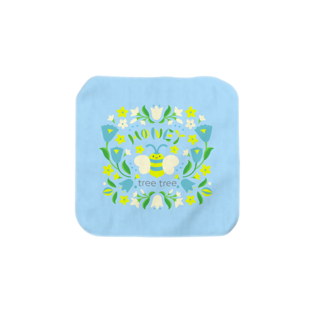 tree treeのHoney Bee S -BL- Towel Handkerchief