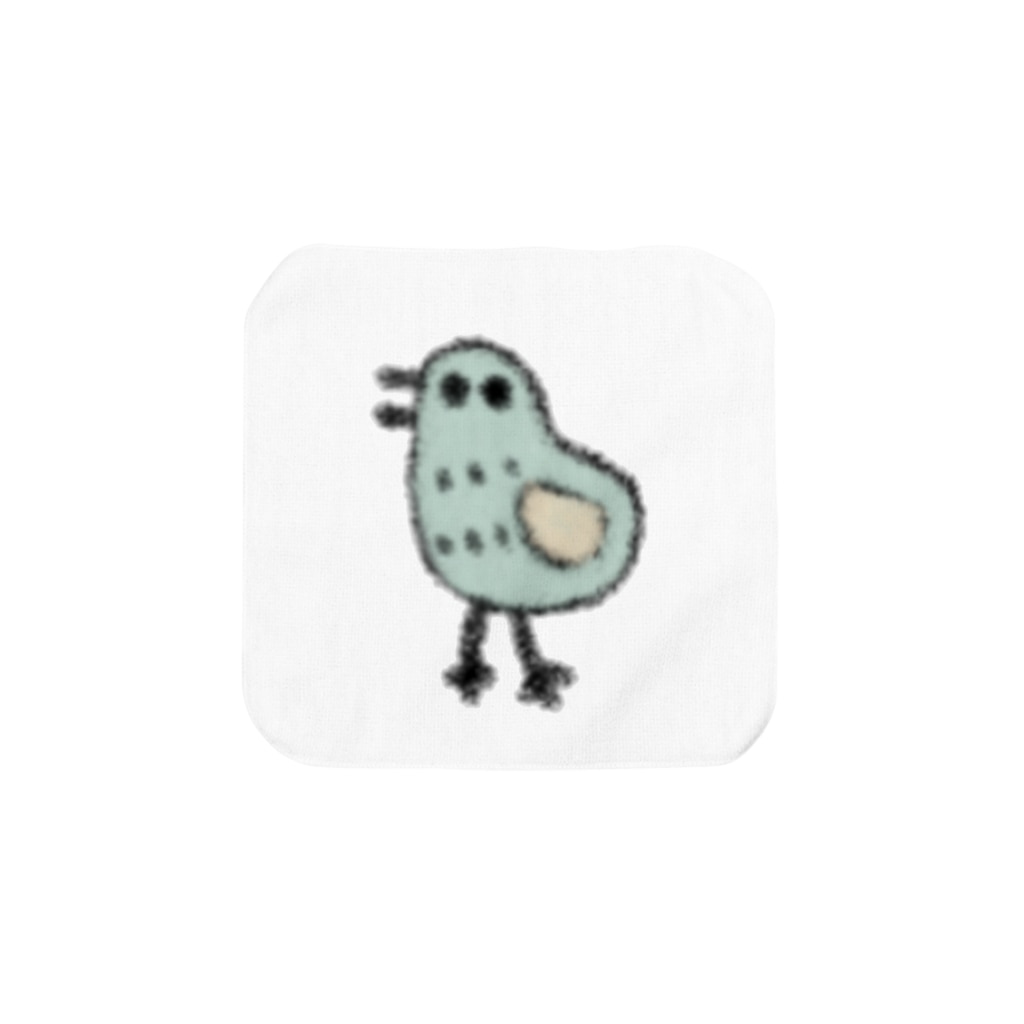 yuuhiのおみせのみどりのトリ(ミルク) Towel Handkerchief