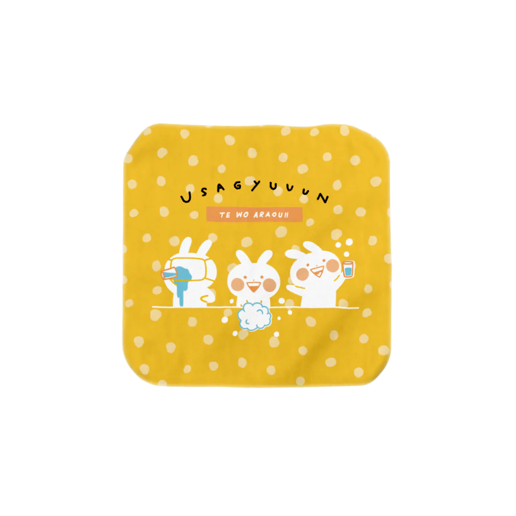 Mintoキャラクターストアのうさぎゅーん！手洗いクリーン Towel Handkerchief