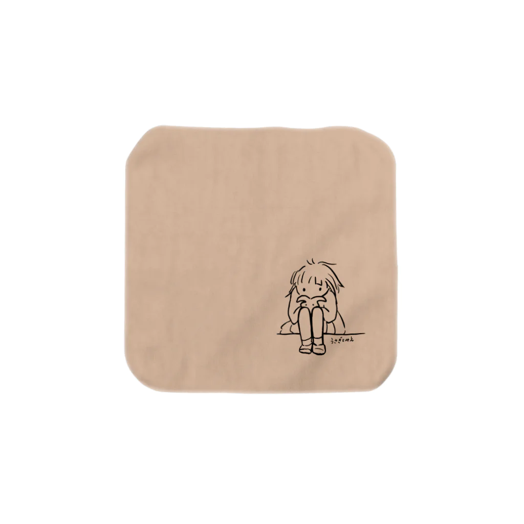 うさぎとみえのうさぎとみえ🍀ぎゅー　ミルクティ Towel Handkerchief