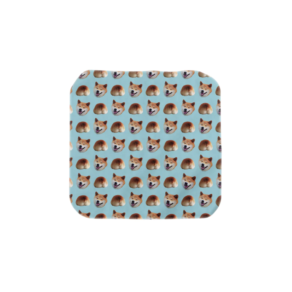 🐕Nui-shop🐕のイヌオシリ(light blue ver) Towel Handkerchief