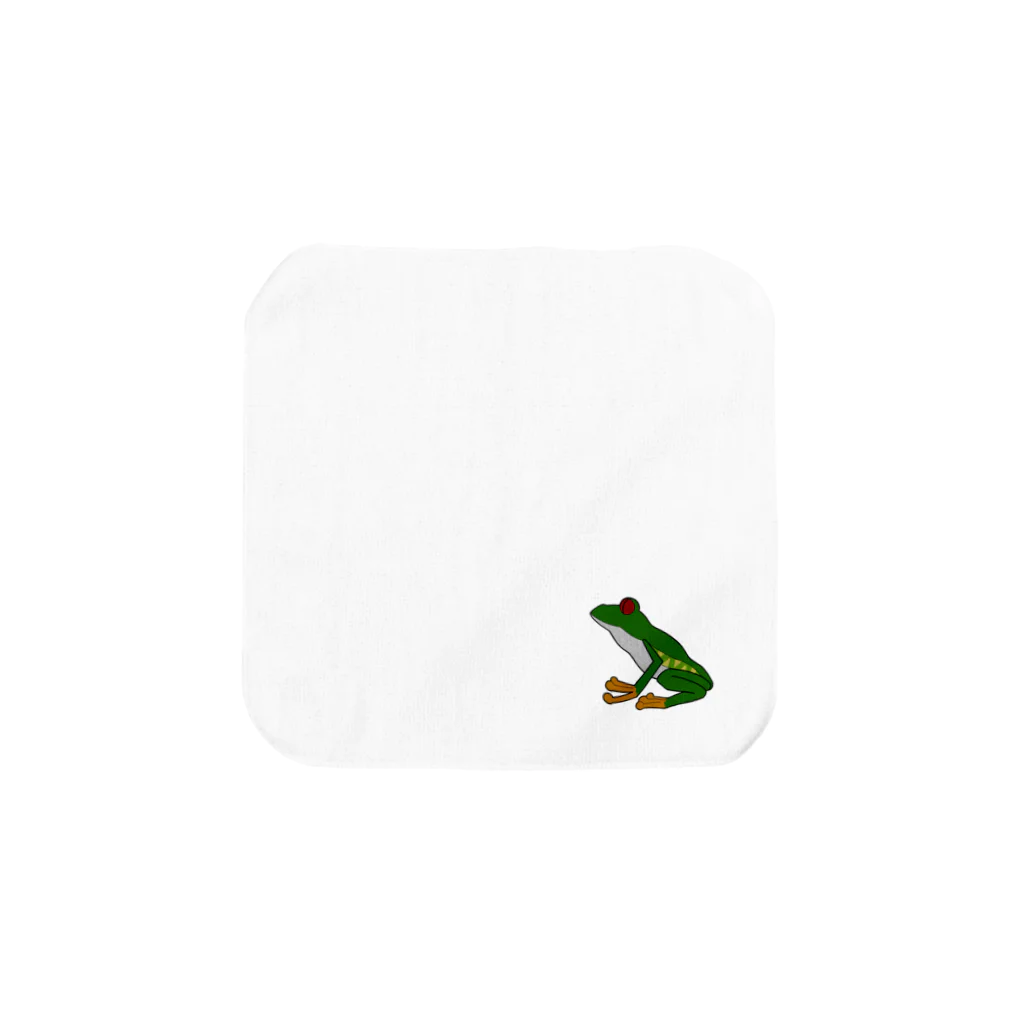 カラスのアカメヤドクガエル Towel Handkerchief