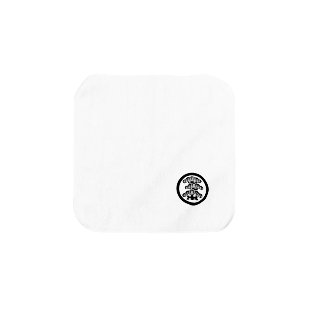 梅ちゃんのお店の家紋 Towel Handkerchief