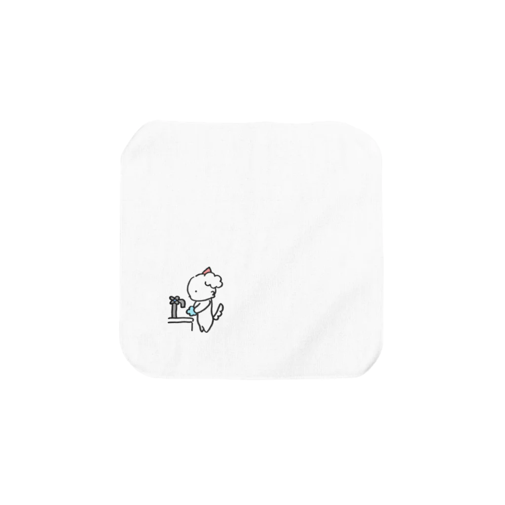 マルチーズの感染症予防をするマルチーズ Towel Handkerchief