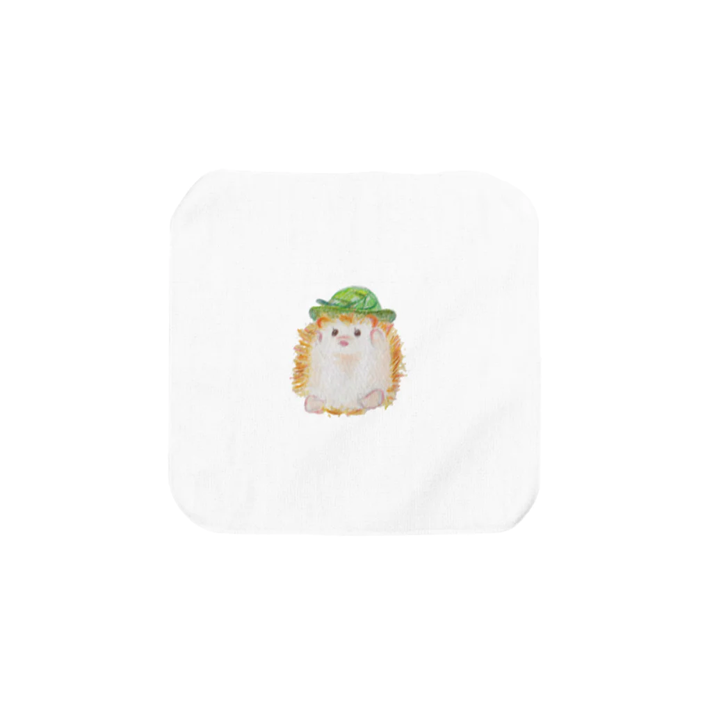 kanaの帽子をかぶるハリネズミ Towel Handkerchief