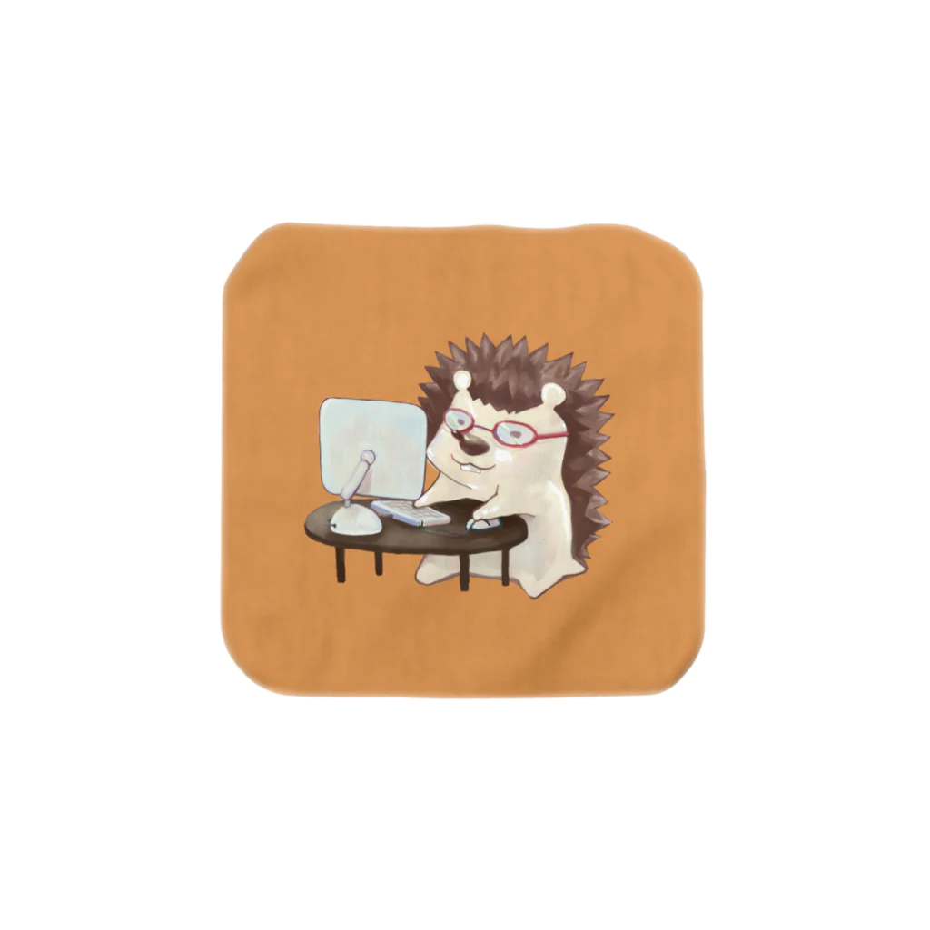 株式会社WESEEKのおしごとハリネズミ(ほっこり) Towel Handkerchief